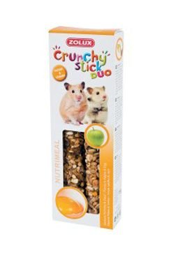 Pochutka CRUNCHY STICK jablko/vejce pro křečky Zolux 2 ks, 115 g