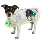 Obleček - Pláštěnka "Bella"průhledná reflex zelená 60 cm