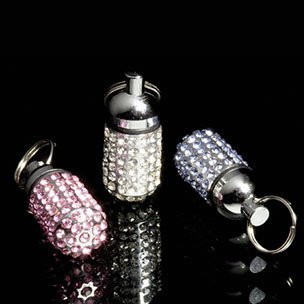 Karlie Adresář s kamínky stříbrný 15x8mm