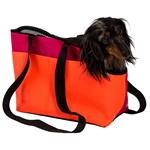 Transp.Taška nylon"Boseň Prémium"oranžovo/malinová 30 cm