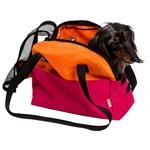 Transp.Taška nylon"Boseň Lux"malinovo/oranžová 30 cm