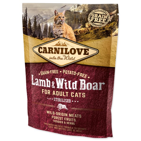 Carnilove Cat Adult Lamb & Wild Boar Grain Free 0,4 kg