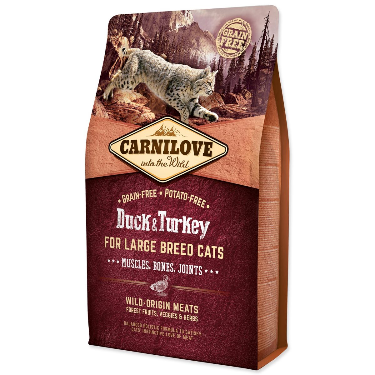 Carnilove Cat Adult Duck & Turkey Large B.Grain Fr 2 kg