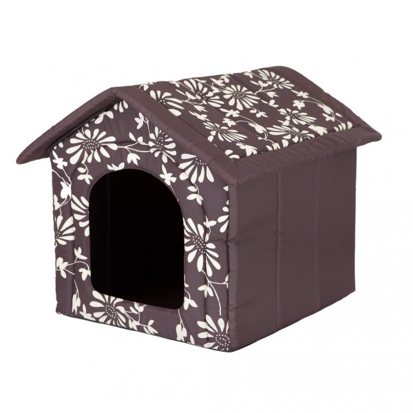 Domeček pro psa Reedog Brown Flower - S