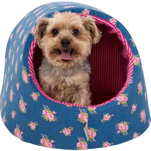 Kukaň textil Růženka modro/růžová 40 x 46 cm