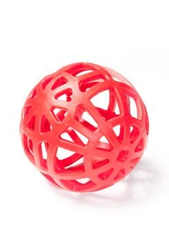 Hračka pes Míč  děrovaný plovací Vanil. 14 cm SP