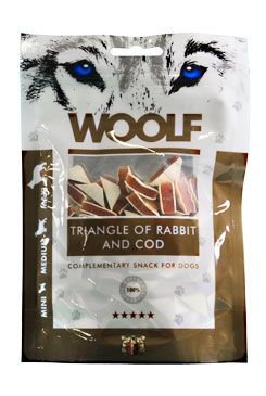 WOOLF pochoutka Rabbit and Cod Triangle 100g