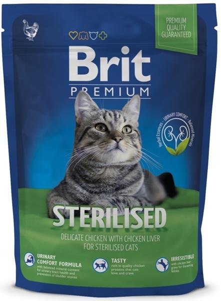 Brit Premium Cat Sterilised 800g NEW