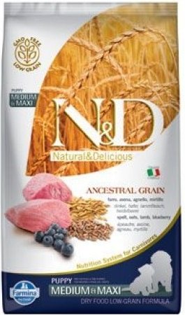 N&D LG DOG Puppy M/L Lamb & Blueberry 2,5kg