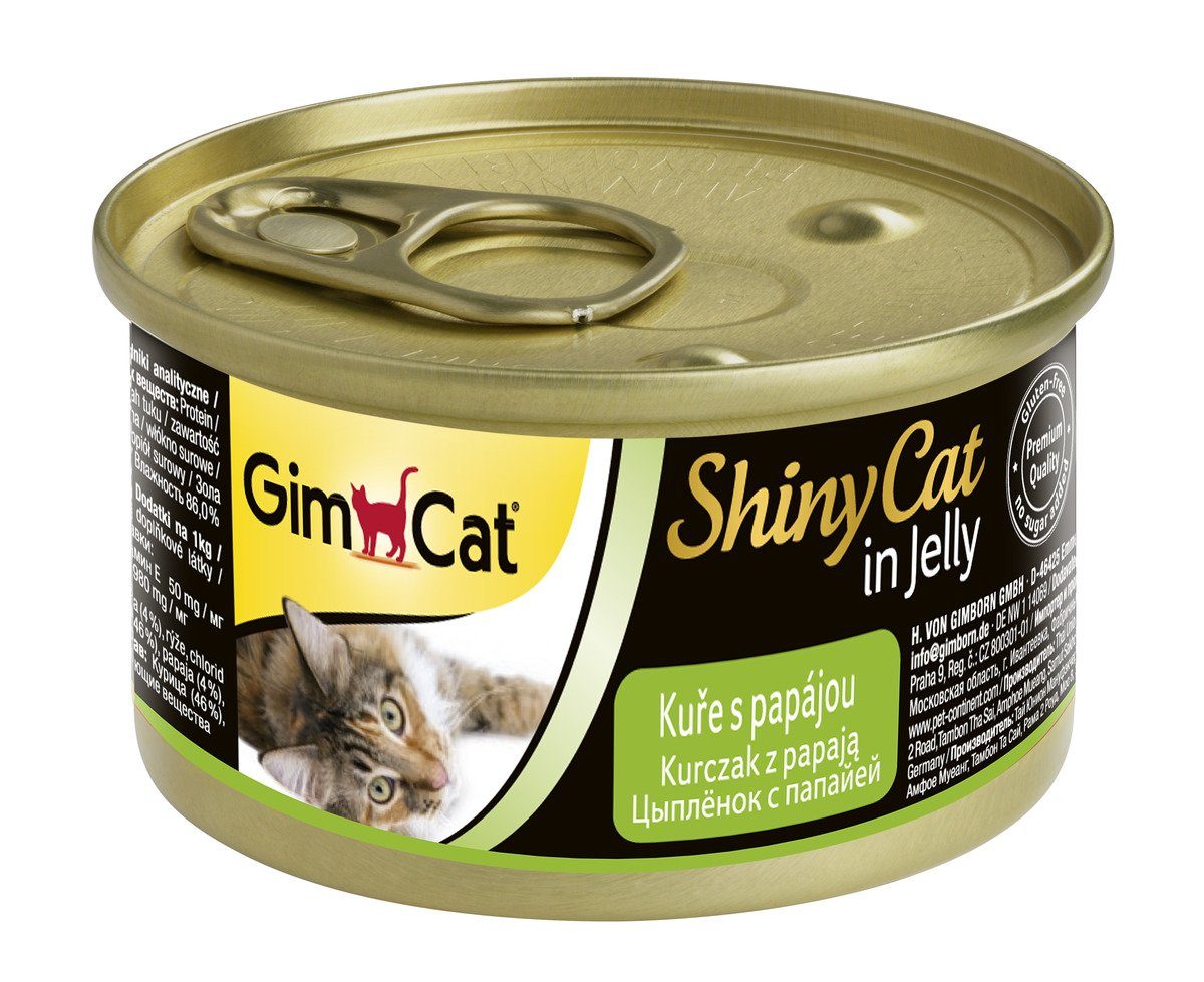 GimCat ShinyCat kuře papaja 2 x 70 g