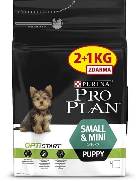 PRO PLAN Puppy Small&Mini 2+1 kg zdarma