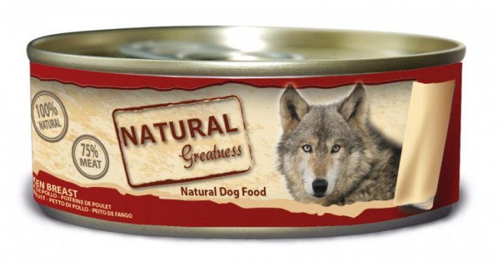 Natural Greatness kuřecí prsa konzerva pro psy 156 g