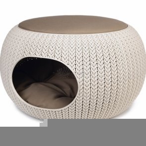 KNIT bouda béžová