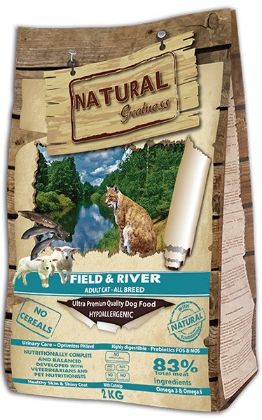 Natural Greatness Field,River Cat Recipe /losos,jehně/ 2 kg