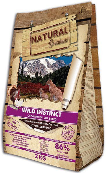 Natural Greatness Wild Instinct Cat Recipe /kuře,krůta/ 600g