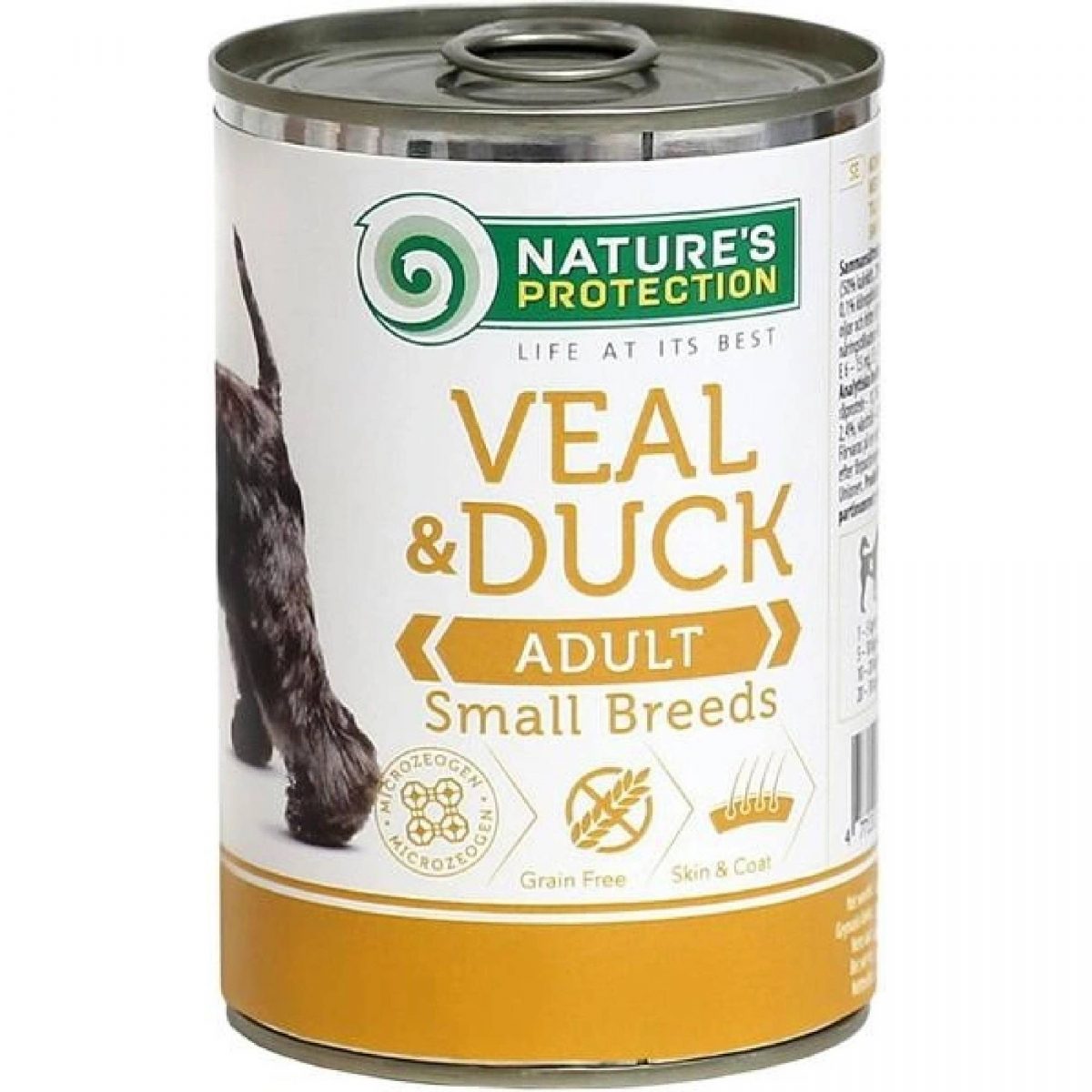 Natures Protection Dog konz.Small telecí/kachna 400 g