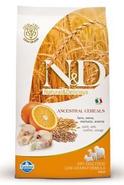 N&D LG DOG Adult Mini Codfish & Orange 7kg