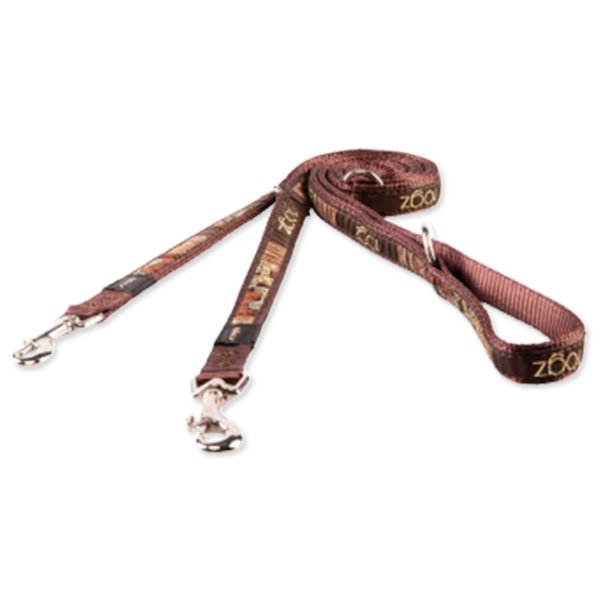 Vodítko ROGZ Fancy Dress Mocha Bone přepínací XXL 1ks