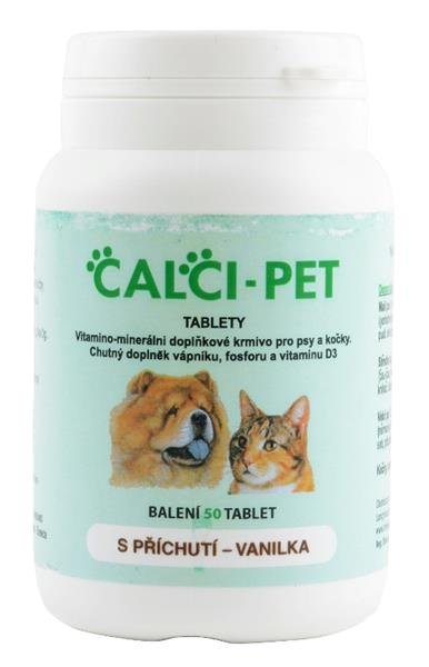 Calci Pet vanilka tbl 50