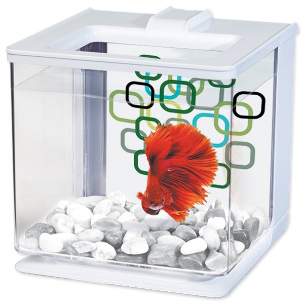 Akvárium MARINA Betta EZ Care Kit bílé 2,5l
