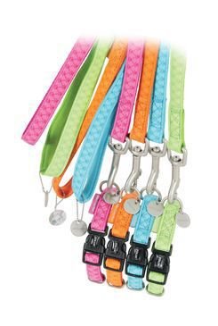 Obojek pes MAC LEATHER tyrkysová 25mm Zolux