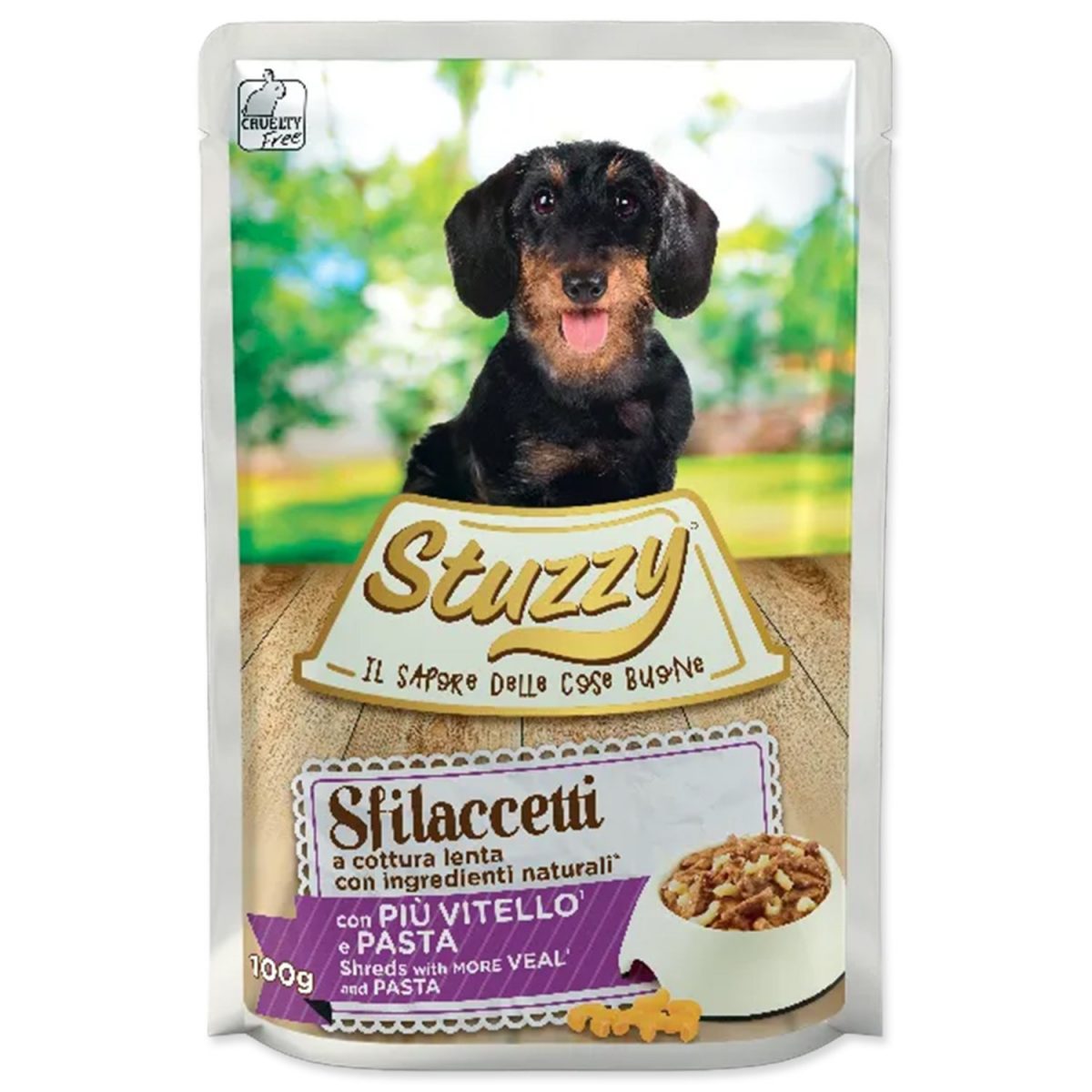 Kapsička STUZZY Speciality telecí + těstoviny 100g