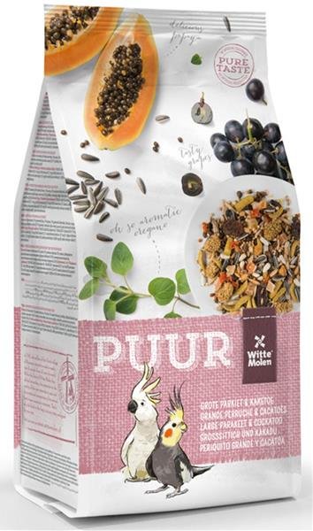PUUR Large parakeet&cockatoo - stř. papoušek 750 g