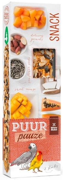 PUUR pauze pták - tyčinky vel. papoušek, ořech 140 g