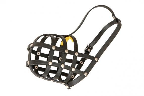 Náhubek kůže černý  B&F č. 3 kokršpaněl