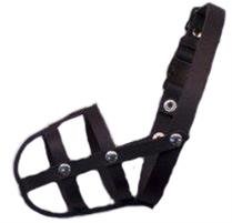 Náhubek kůže černý  B&F č. 0 Yorkshire, Čivava, praž.krysař