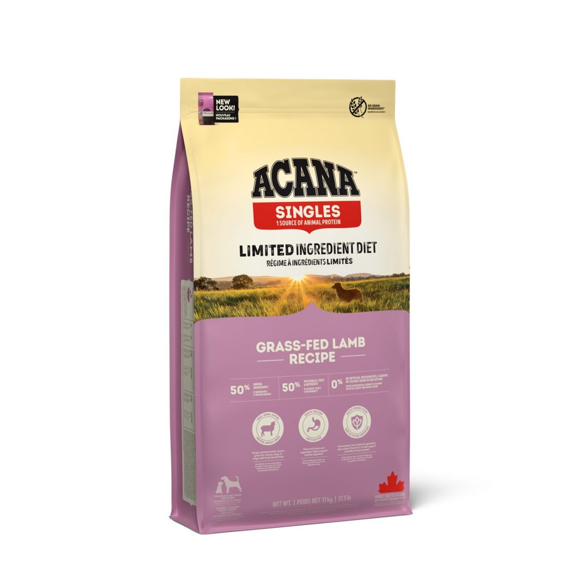 Acana Dog Grass-Fed Lamb  Singles 17kg