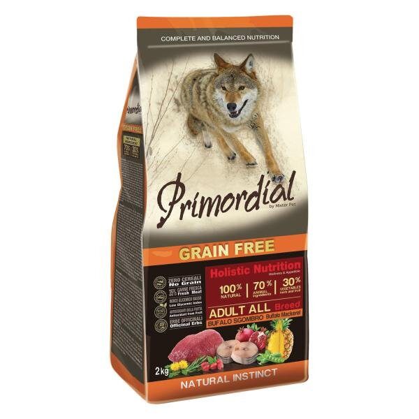 Primordial Grain Free Adult Buffalo and Mackerel 12 kg