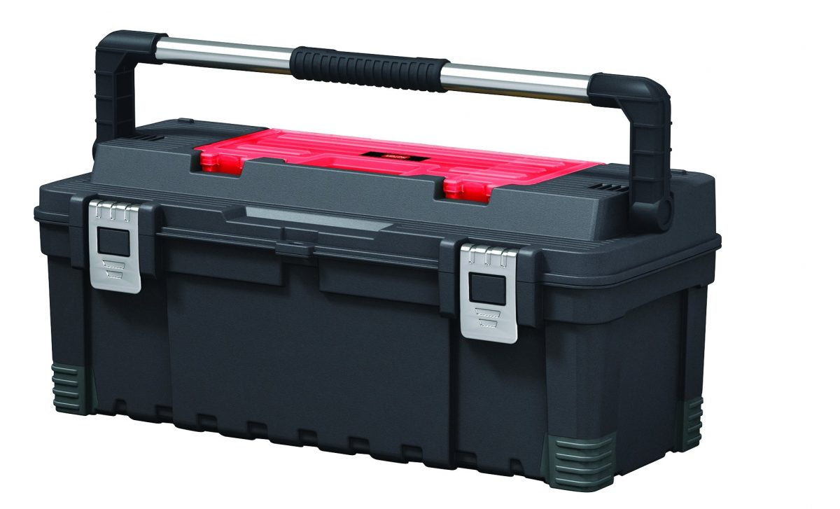 Keter Skříňka na nářadí HAWK 26" s organizéry, černá/červená