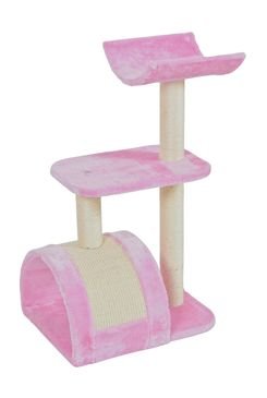 Škrábadlo WAVE cat tree M růžová 82cm Zolux