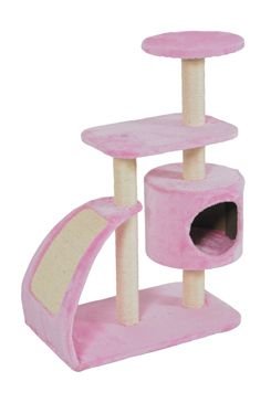 Škrábadlo WAVE cat tree L růžová 91cm Zolux