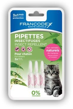 Francodex Pipeta repelentní kotě 3x0,6ml