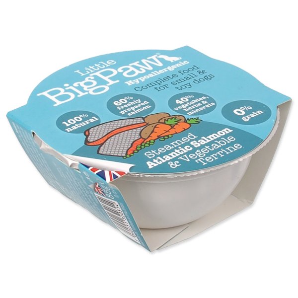 Kalíšek LITTE BIGPAW Dog losos & zelenina 85g