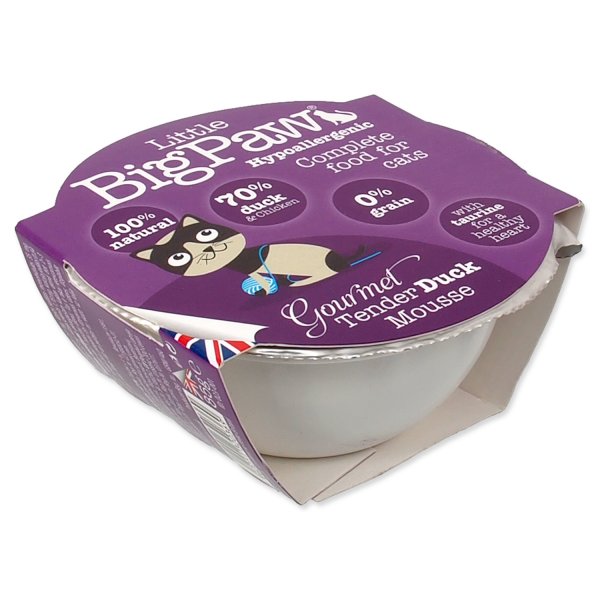 Kalíšek LITTE BIGPAW Cat kachna 85g