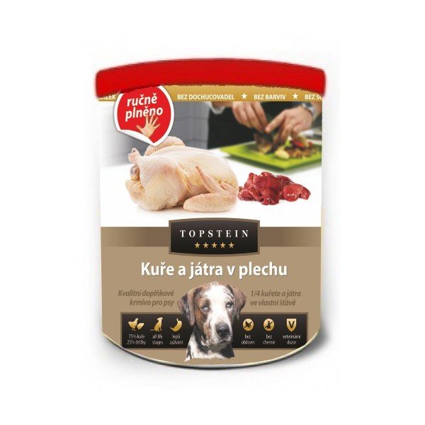 Topstein Kuře s játry 800 g