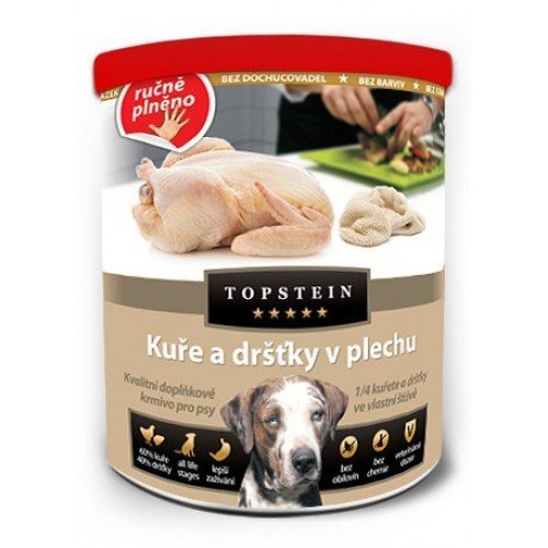 Topstein Kuře a dršťky v plechu 800 g
