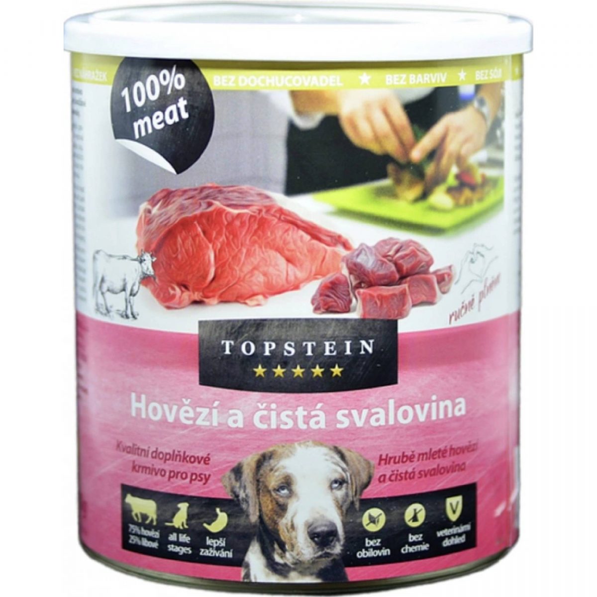 Topstein hovězí a svalovina 800 g
