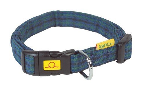 Obojek Tissu Kilt - Blue 28-45 cm x 16 mm