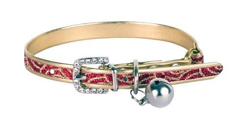 Obojek pro kočky Polyurethane Collar - Gold 30 cm x 10 mm