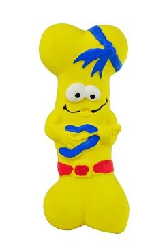 Hračka Pes Latex Kost Funny Bone Žlutá 14cm, Lill