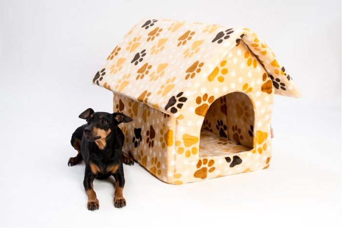 Bouda flanel fleece Tlapa béžová rozkladací 40 x 50 cm