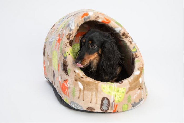 Kukaň flanel fleece Lesan béžová 38 x 32 cm