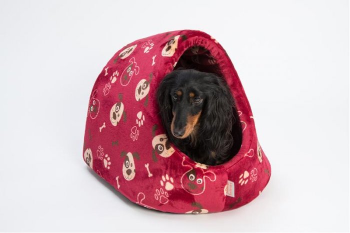Kukaň flanel fleece Dášenka vínová 40 x 46 cm