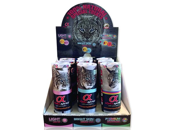 Display Alpha snacky funkční  3 druhy 9x80g