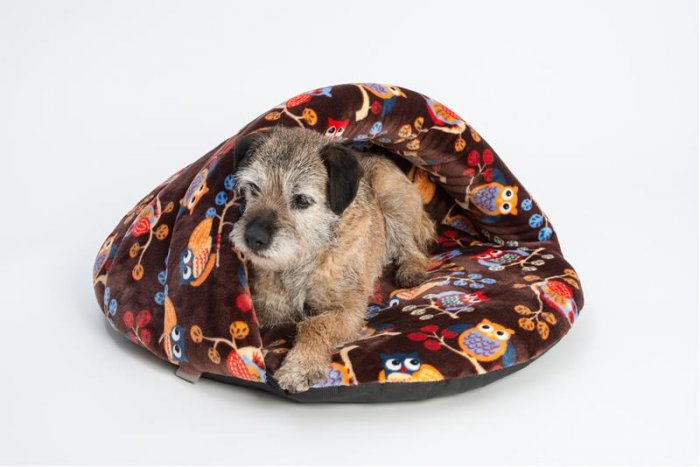 Pelech střecha flanel fleece Rozárka hnědý 57 x 68 cm