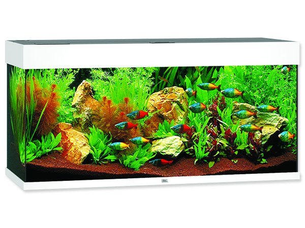 Akvárium set JUWEL Rio LED 180 bílé 180l